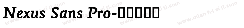 Nexus Sans Pro字体转换